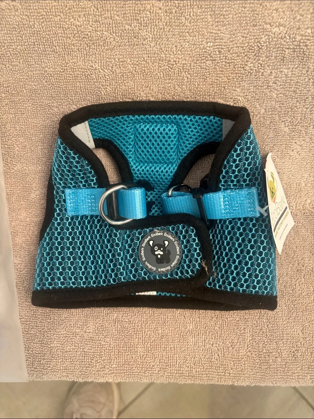Bark Teal Mesh Small Pet Harness with D-Ring